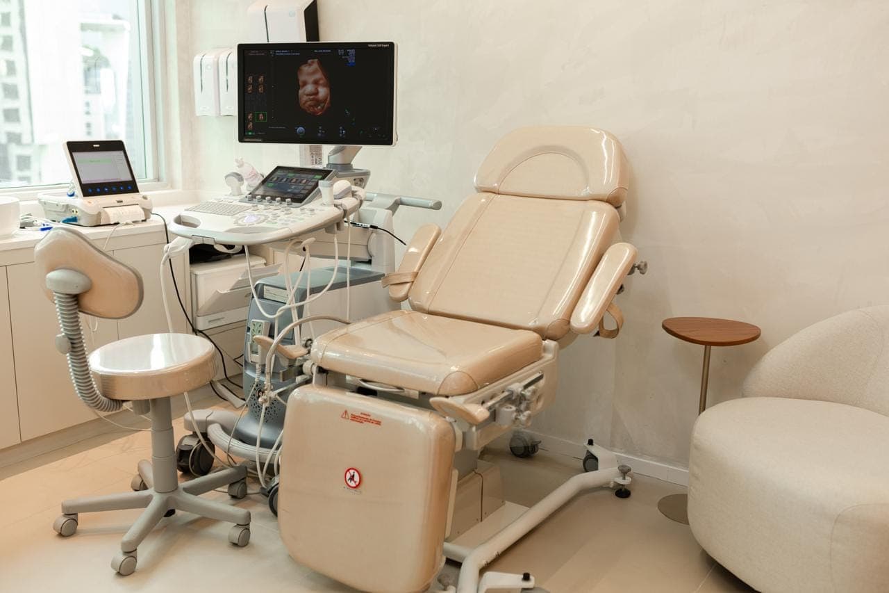Sala de ultrassom e medicina fetal